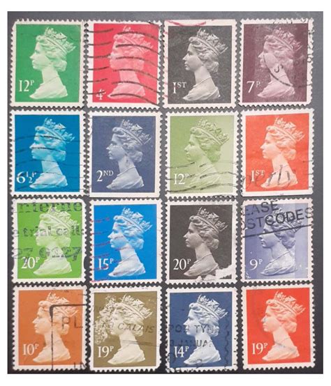 Queen Elizabeth II postage stamps original collage. . Most wanted rare queen elizabeth stamps